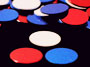 Round Confetti, Liberty Mix 1/4" by the pound or packet